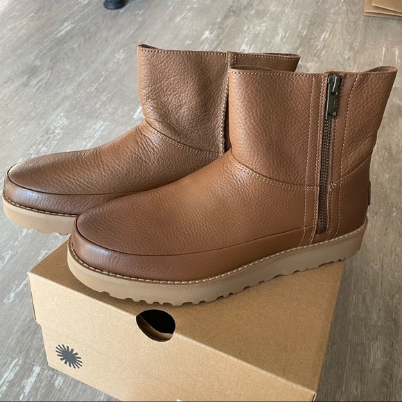 UGG Shoes - BNIB UGG Deconstructed Mini Zip Boot - Chestnut US 9/EU 40